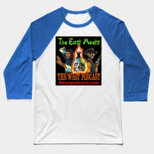 The East Meets the West Podcast Logo Baseball T-Shirt